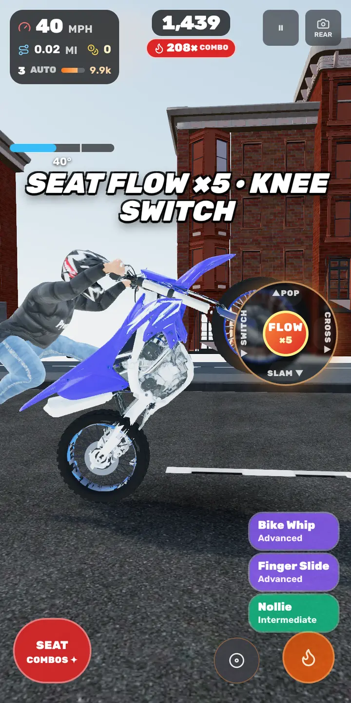 SEAT FLOW ×5 · KNEE SWITCH